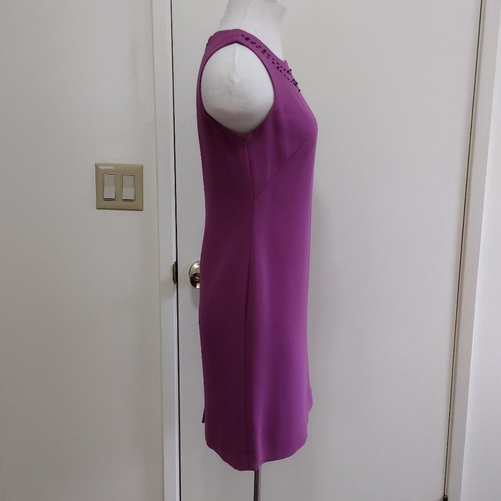 Elegant Sequin Embroidered Neck Sleeveless Party Dress NWOT - Picture 6 of 13